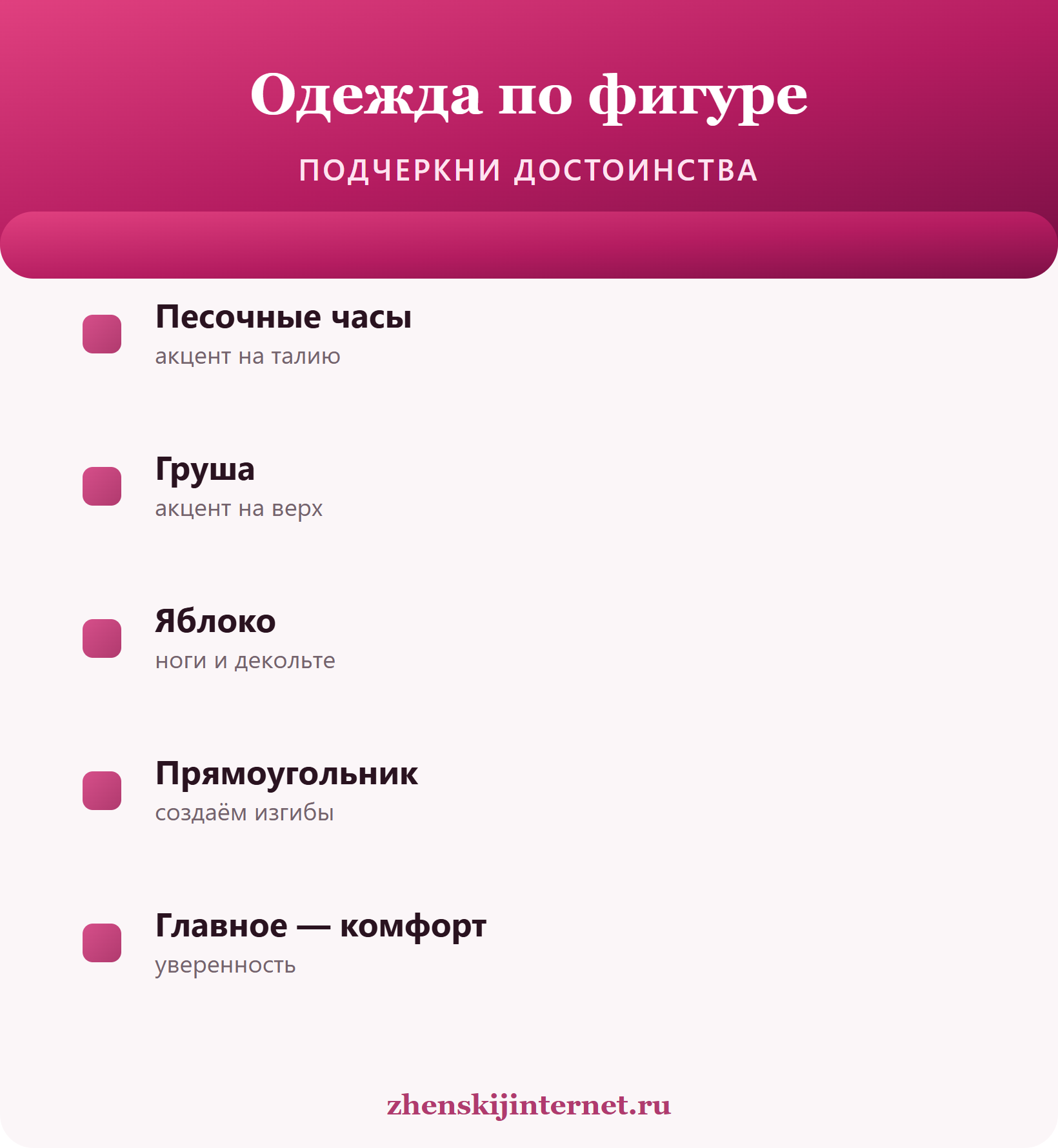 Одежда по типу фигуры