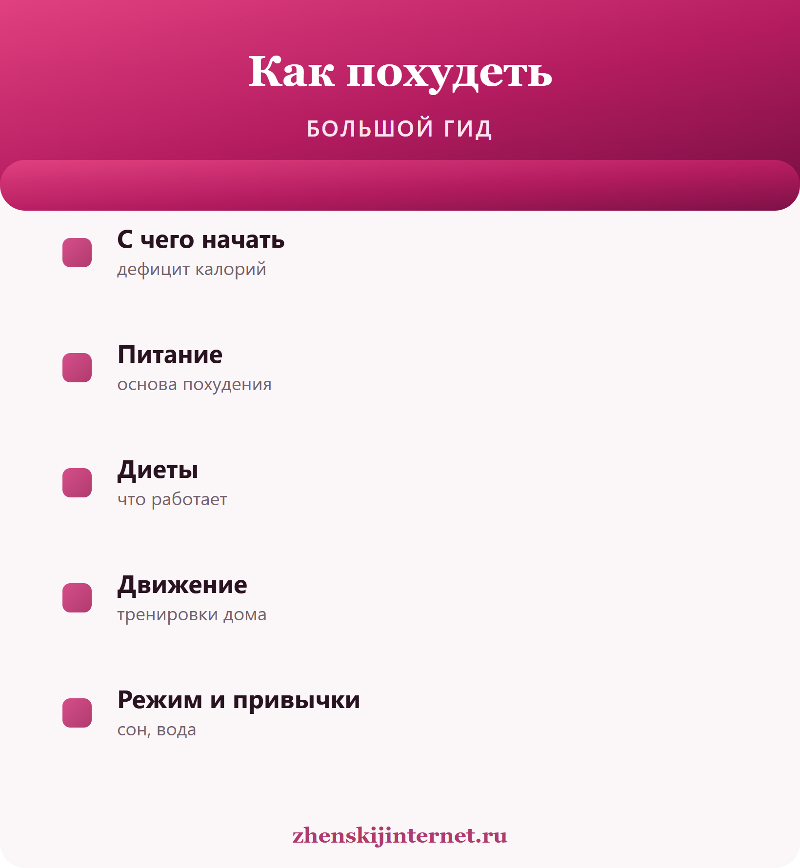 Как похудеть: большой гид